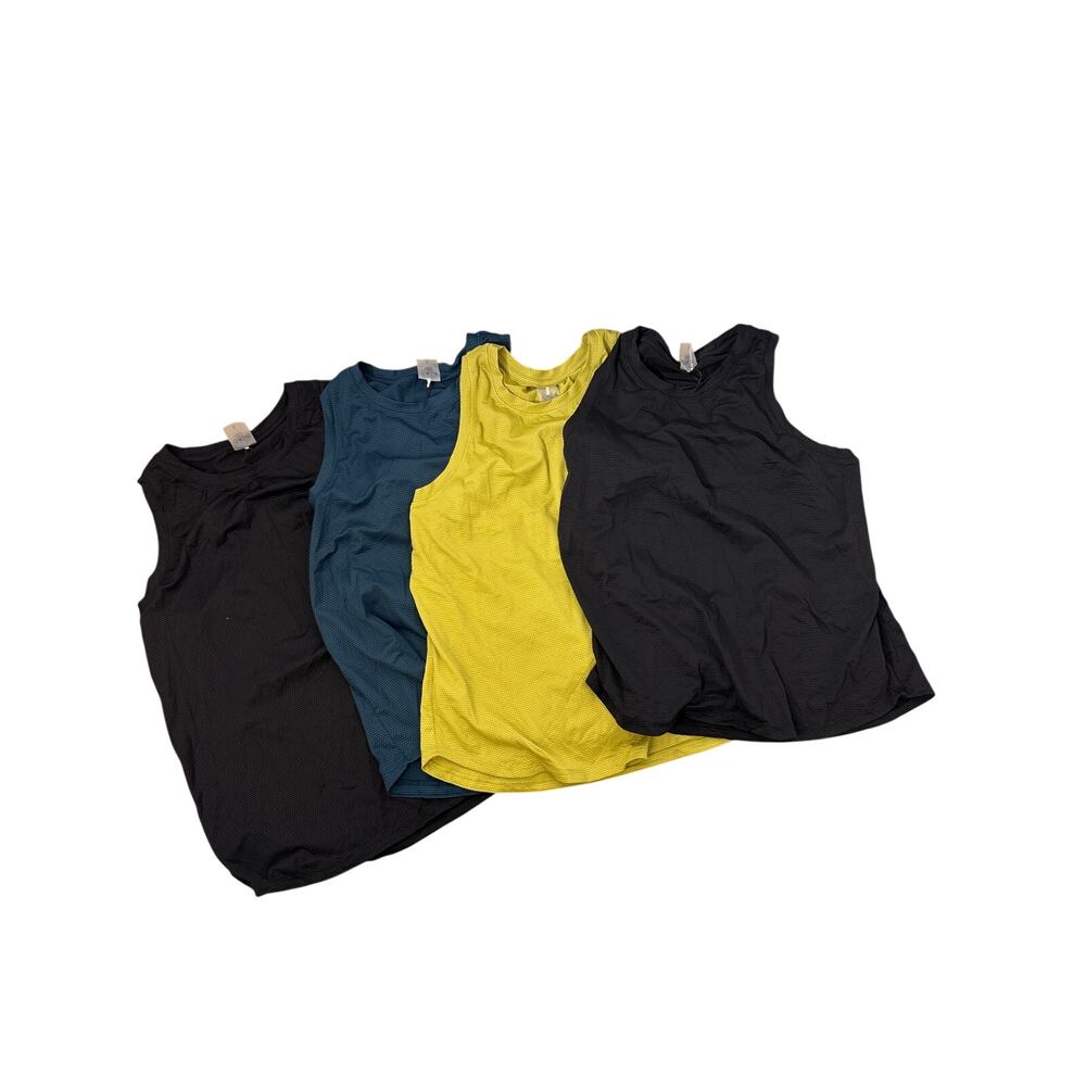 NWT Bundle of 4 Calla Bubble Mesh High Low Athletic top Sz L